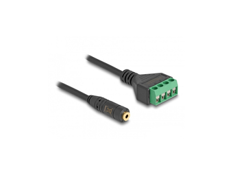 Delock Audio-Adapter - Mini-Stecker männlich zu 4-poliger Anschlussblock