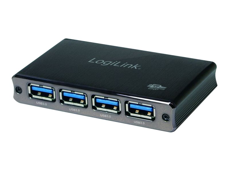 LogiLink USB 3.0 Hub 4-Port, Aluminum - Hub