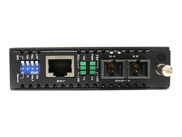 StarTech.com 1000 Mbits Gigabit Ethernet Netzwerk LWL  Glasfaser SC Single Mode Medienkonverter 40 km