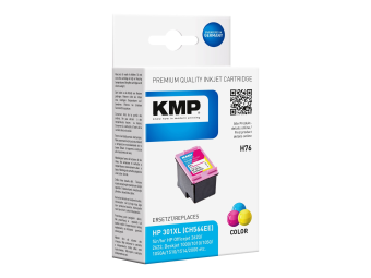 KMP H76 - 6 ml - Farbe (Cyan, Magenta, Gelb) - kompatibel - Tintenpatrone (Alternative zu HP 301XL, HP CH564EE)