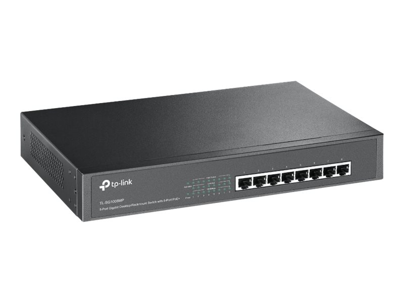 TP-LINK TL-SG1008MP - Switch - unmanaged - 8 x 101001000 (PoE+)