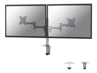 Neomounts FPMA-D1330D - Befestigungskit - Voll beweglich - für 2 LCD-Displays - Silber - Bildschirmgröße 25.4-69 cm (10"-27")