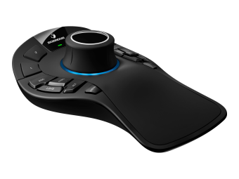 3Dconnexion SpaceMouse Pro Wireless - Bluetooth Edition - 3D-Maus - ergonomisch - 15 Tasten - kabellos - 2.4 GHz Bluetooth USB-C - kabelloser Empfänger (USB)