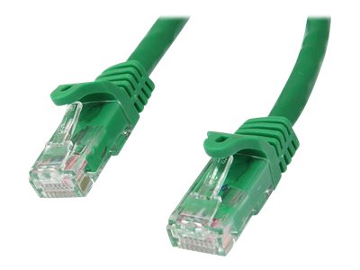 StarTech.com 2m CAT6 Ethernet Cable, 10 Gigabit Snagless RJ45 650MHz 100W PoE Patch Cord, CAT 6 10GbE UTP Network Cable wStrain Relief, Green, Wiring is UL CertifiedTIA - Category 6 - 24AWG (N6PATC2MGN)
