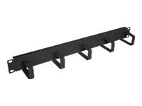 EFB Elektronik EFB-Elektronik - Rack cable management panel with cable entry - RAL 7021, Black Gray - 1U - 48.3 cm (19")