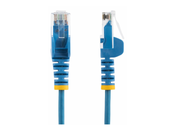 StarTech.com 1.5m Slim LSZH CAT6 Ethernet Cable, 10 Gigabit Snagless RJ45 100W PoE Patch Cord, CAT 6 10GbE UTP Network Cable wStrain Relief, Blue, ETL, Low Smoke Zero Halogen - Category 6 - 28AWG (N6PAT150CMBLS)
