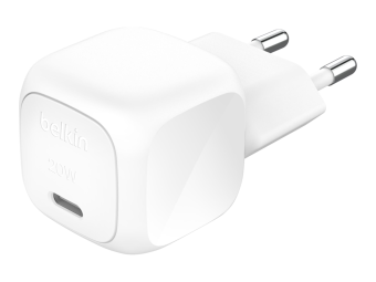 Belkin BoostCharge - Netzteil - kompakt - 20 Watt - Power Delivery 3.1 Fast Charge (24 pin USB-C)