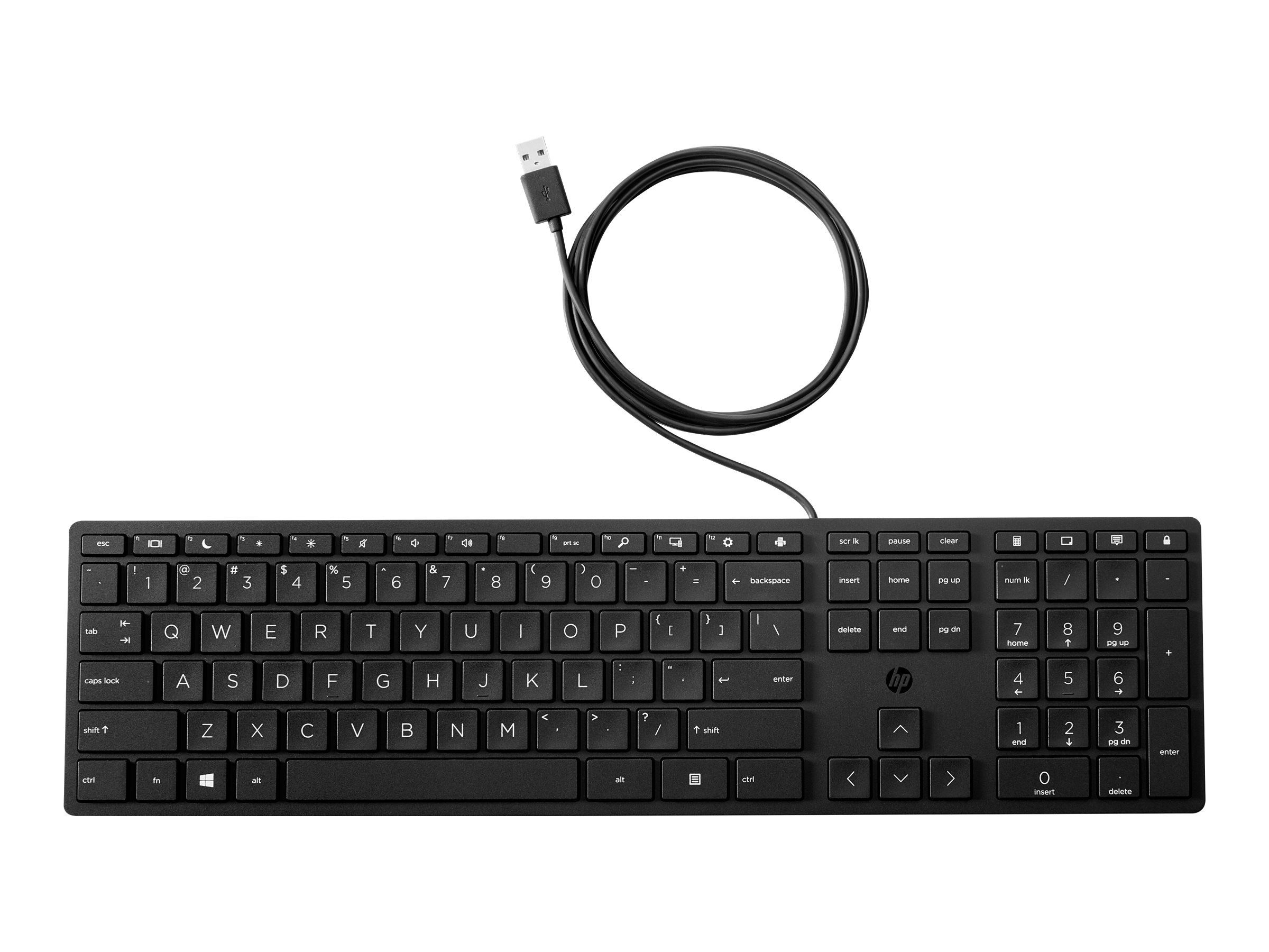 HP Desktop 320K - Tastatur - USB - bulk (Packung mit 12)
