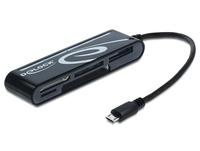 Delock Micro USB OTG Card Reader 5 Slot - Kartenleser (CF I CF II MS MMC SD xD MS PRO Duo microSD SDHC microSDHC SDXC microSDXC CF III)