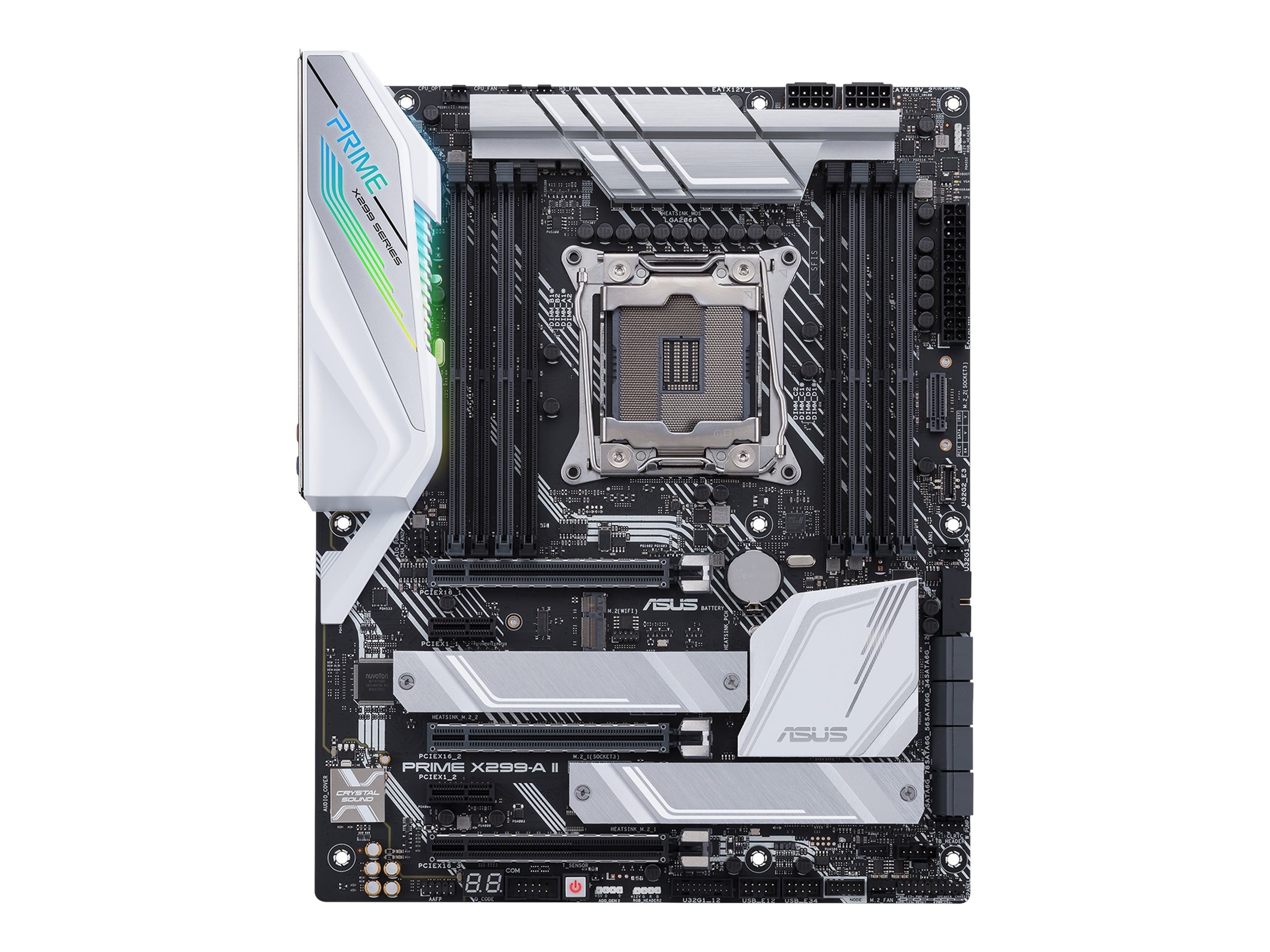 ASUS PRIME X299-A II - Motherboard - ATX - LGA2066 Socket - X299 Chipsatz - USB-C Gen2, USB 3.2 Gen 1, USB 3.2 Gen 2 - Gigabit LAN - HD Audio (8-Kanal)