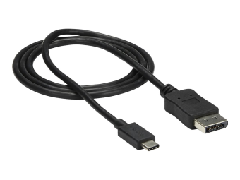 StarTech.com StarTech 3ft1m USB C to DisplayPort 1.2 Cable 4K 60Hz, USB-C to DisplayPort Adapter Cable HBR2, USB Type-C DP Alt Mode to DP Monitor Video Cable, Compatible with Thunderbolt 3, Black - USB-C Male to DP Male (CDP2DPMM1MB)