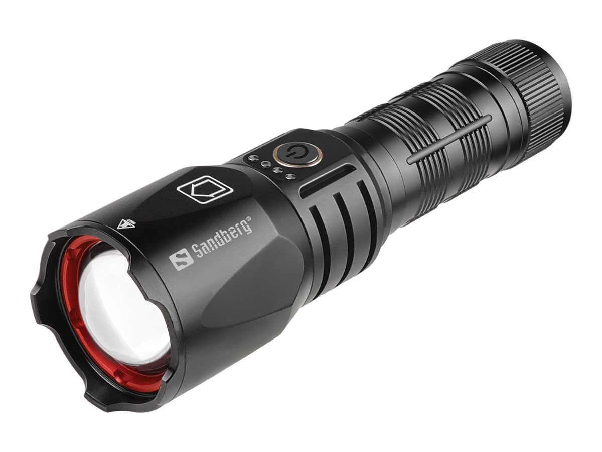 SANDBERG Active Survivor Torch Powerbank 5000 - Powerbank - 5000 mAh - 18.5 Wh - 2 A - 2 Ausgabeanschlussstellen (USB, USB-C)