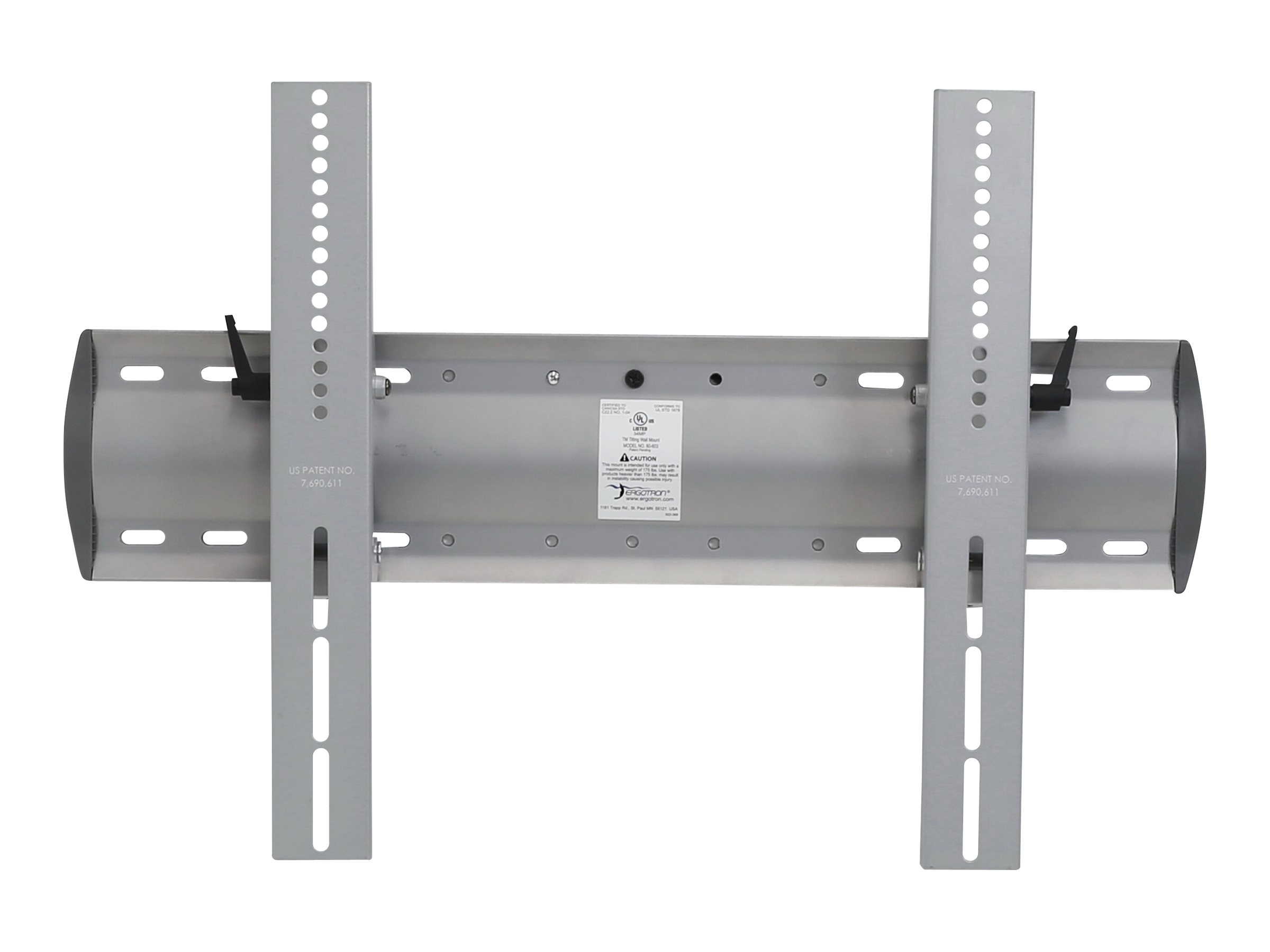 Ergotron TM Tilting Wall Mount - Befestigungskit (Wandplatte, Befestigungen, 2 Klammern)