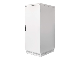 Intellinet Schrank Netzwerkschrank - IP55 4 integrierte Lüfter - bodenstehend - Hellgrau RAL7035 - 27U - 48.3 cm (19)