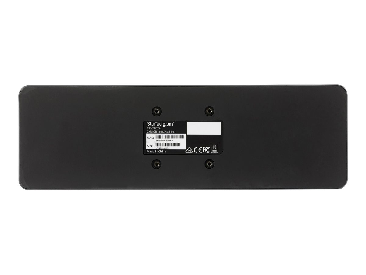 StarTech.com Thunderbolt 3 Dock mit USB-C Host-Kompatibilität - Dual 4K 60Hz DisplayPort 1.4 oder Dual HDMI Monitore - Single 8K - TB3USB-C Laptop Docking Station - 96W PD, 5xUSB - 10 Gbits (TB3CDK2DHUE)