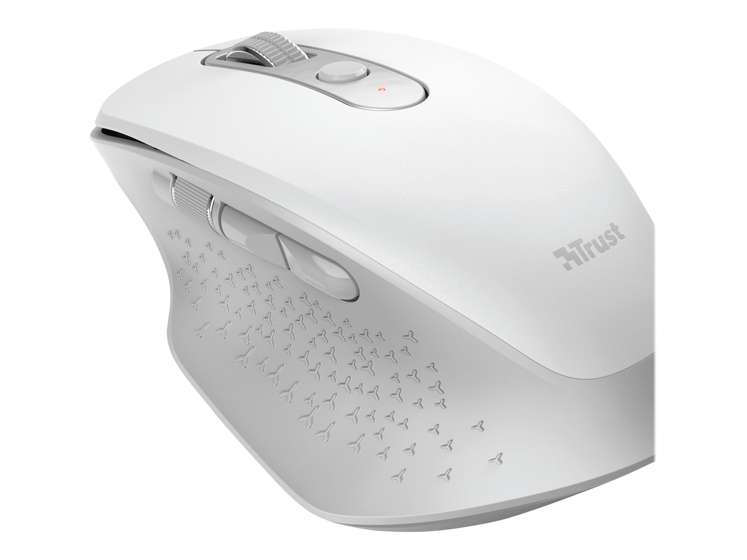 Trust Ozaa - Maus - kompakt, Multi-Gerät - Für Rechtshänder - optisch - 6 Tasten - kabellos - 2.4 GHz, Bluetooth - kabelloser Empfänger (USB)