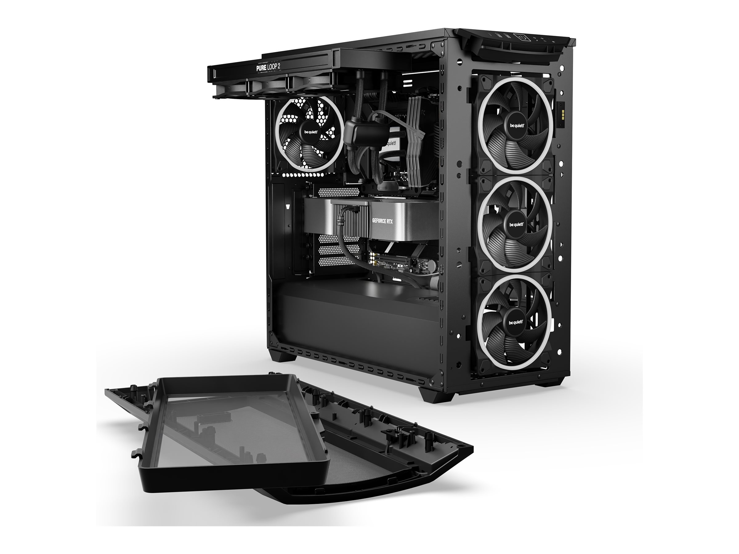 Be Quiet! SHADOW BASE 800 FX - Midi-Tower - E-ATX - Seitenteil mit Fenster (gehärtetes Glas)