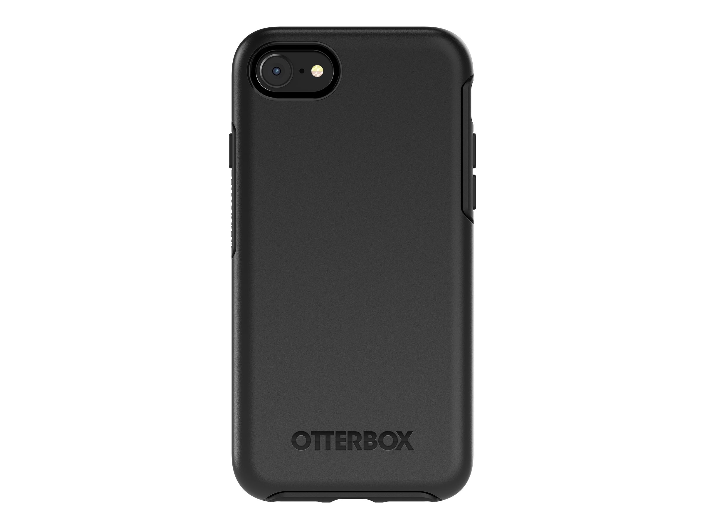 OtterBox Symmetry Series - Pro Pack - hintere Abdeckung für Mobiltelefon - Polycarbonat, Kunstfaser - Schwarz - für Apple iPhone 7, 8, SE (2. Generation)