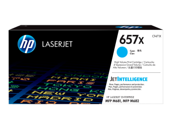 HP 657X - Hohe Ergiebigkeit - Cyan - Original - LaserJet - Tonerpatrone (CF471X)
