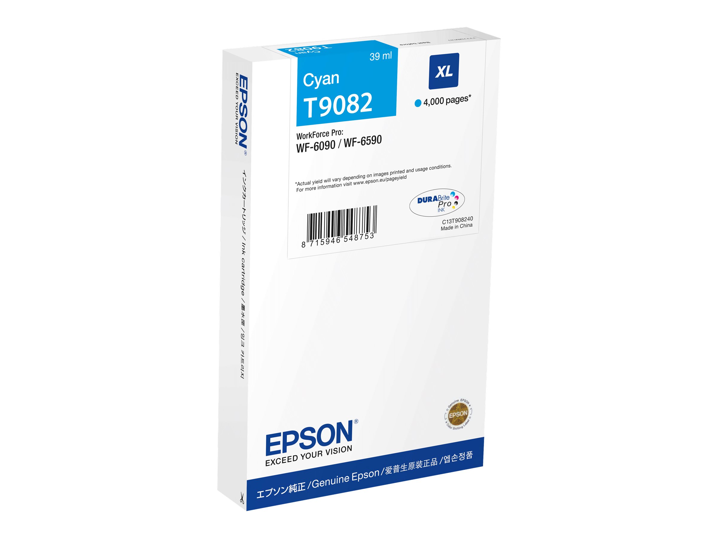 Epson T9082 - 39 ml - Größe XL - Cyan - original