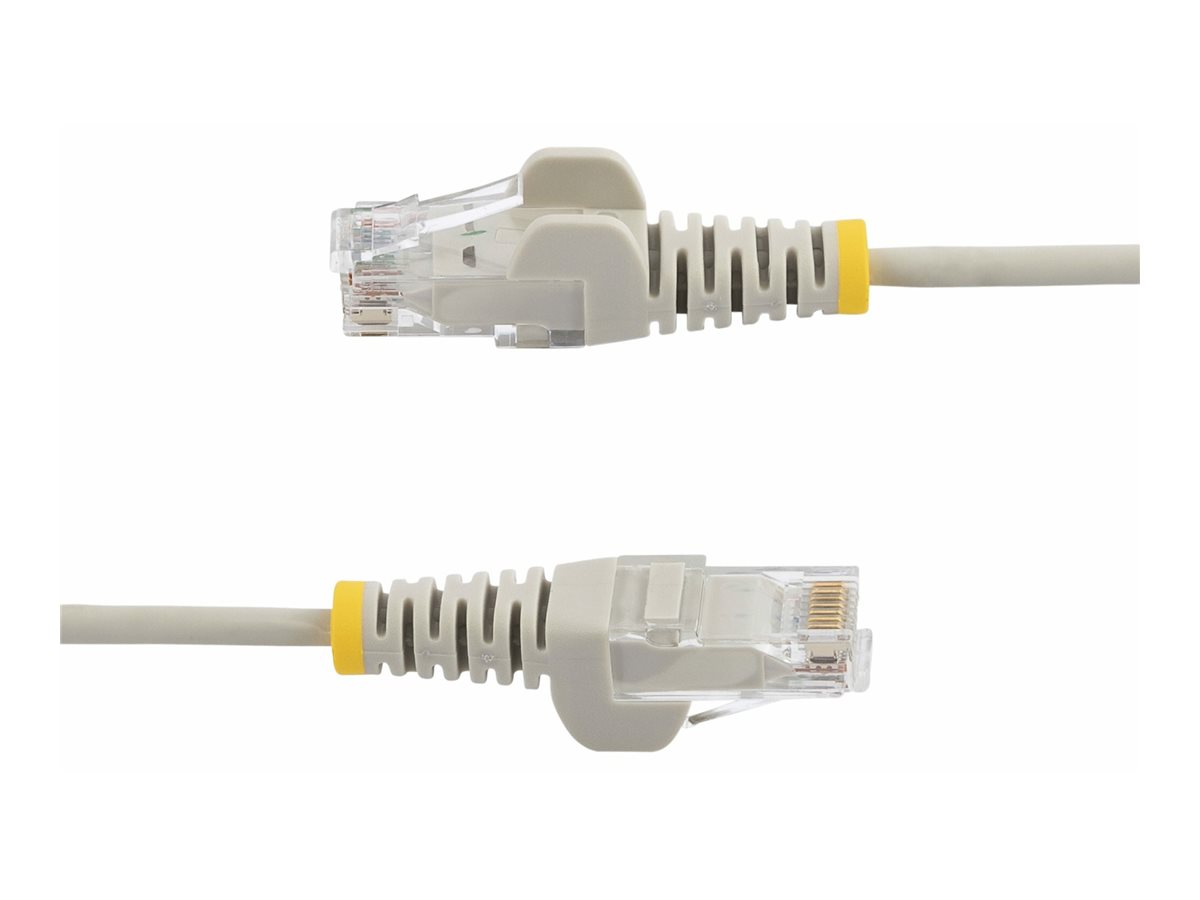StarTech.com 3m Slim LSZH CAT6 Ethernet Cable, 10 Gigabit Snagless RJ45 100W PoE Patch Cord, CAT 6 10GbE UTP Network Cable wStrain Relief, Grey, ETL, Low Smoke Zero Halogen - Category 6 - 28AWG (N6PAT300CMGRS)