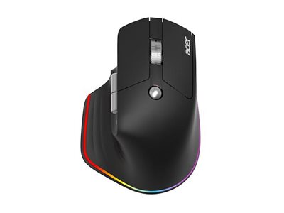 Acer Easy Fit - Maus - ergonomisch - optische LED - 6 Tasten - kabellos - 2.4 GHz, Bluetooth 5.0 - kabelloser Empfänger (USB)