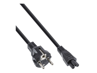 InLine Netzkabel für Notebook - 3pol C5 Kupplung - schwarz - 2m