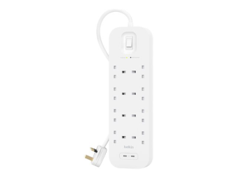 Belkin Connect - Überspannungsschutz - mit 2 USB-C Ports