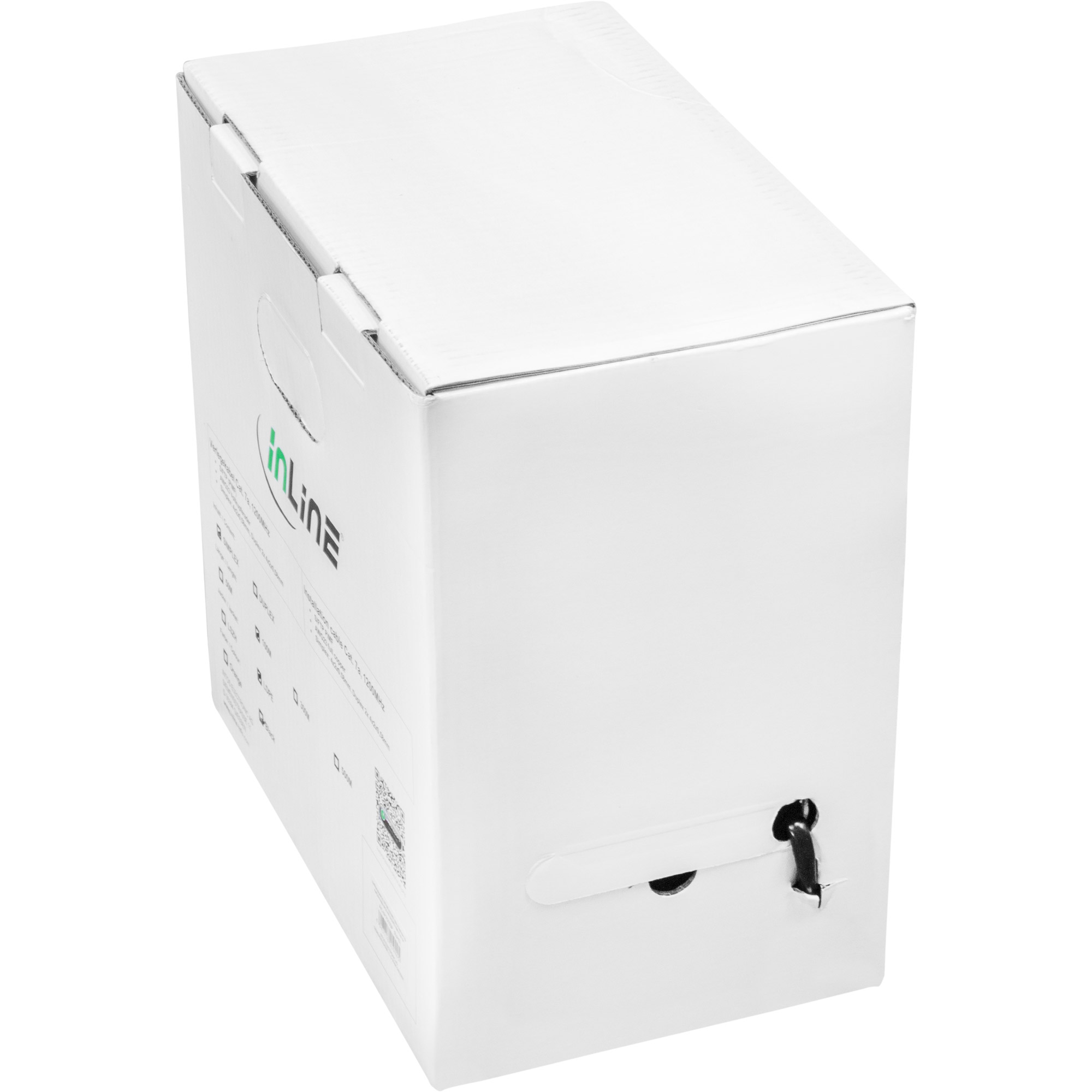 InLine Außen-Verl.-kab. Cat.7a - SFTP (PiMF) 4x2x0,58 AWG23 - PE-Man. schw.,50m