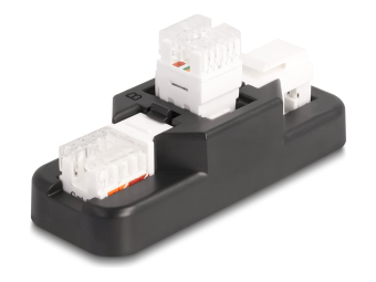 Delock Halter für modularen Einsatz - Keystone LSA Set mit Clip-Halter