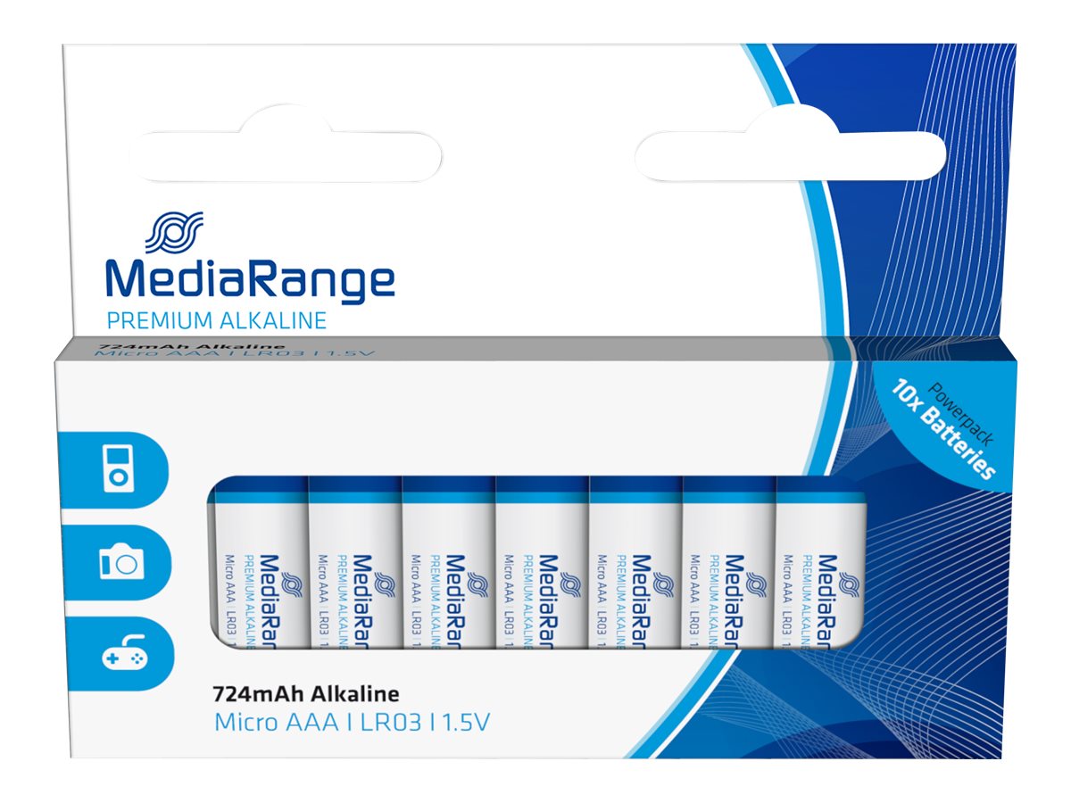 MEDIARANGE Premium - Batterie 10 x AAA - Alkalisch