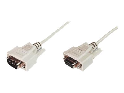 DIGITUS Datentransfer Verlängerungskabel, D-Sub9St - D-Sub9Bu