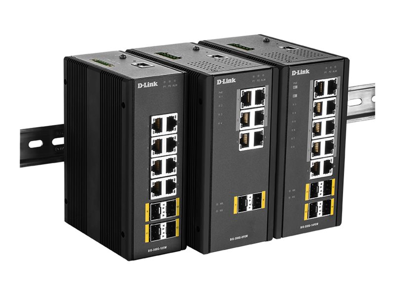 D-Link DIS 300G-12SW - Switch - managed - 8 x