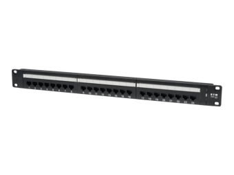 Tripp Eaton Tripp Lite Series 24-Port Cat6 Cat5 Patch Panel Rackmount 110 Punch Down RJ45 Ethernet 1URM - Patch Panel - CAT 6 - 1U - 48.3 cm (19)