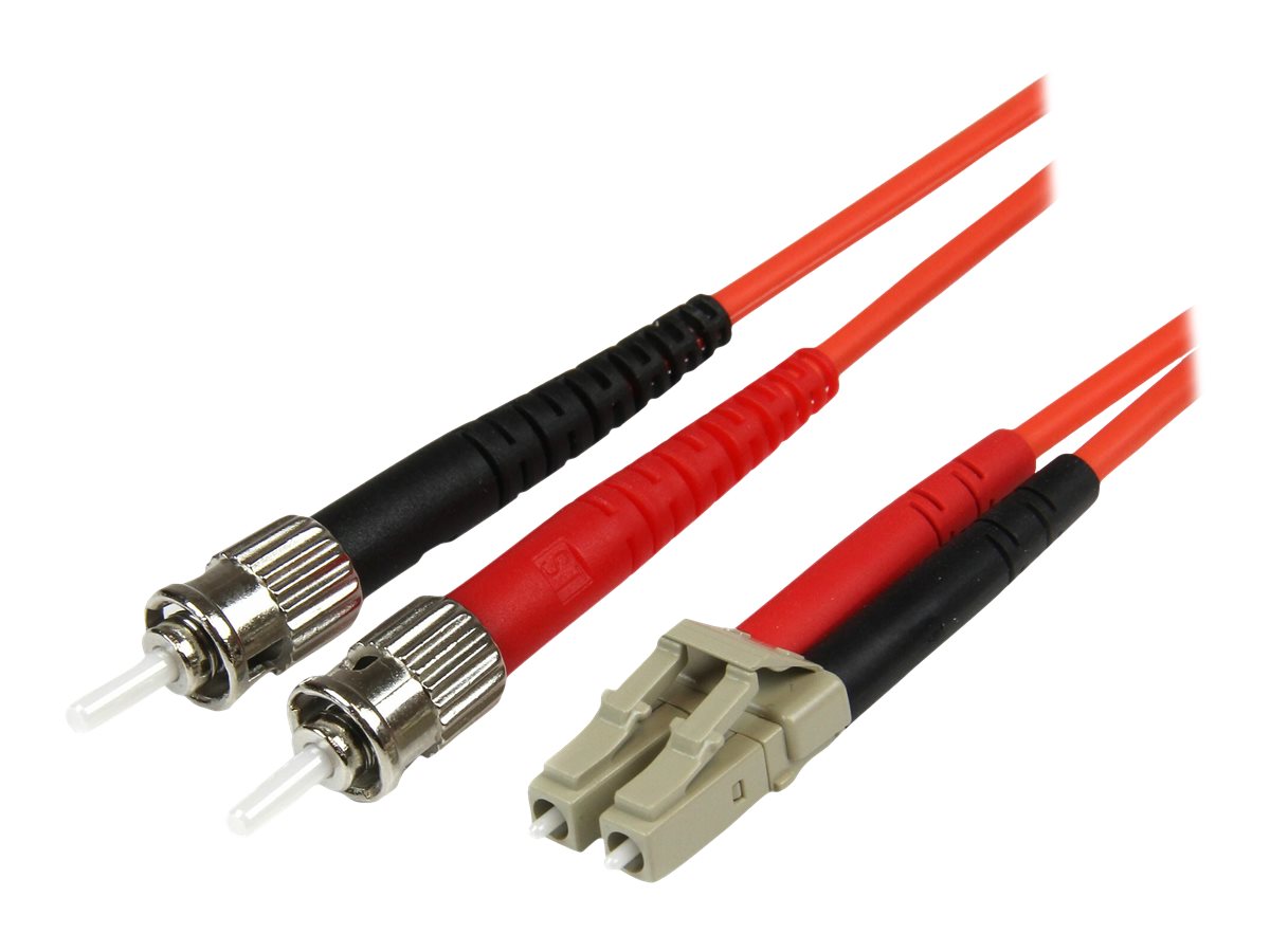 StarTech.com 5m Fiber Optic Cable - Multimode Duplex 50125 - LSZH - LCST - OM2 - LC to ST Fiber Patch Cable - Patch-Kabel - ST multi-mode (M)