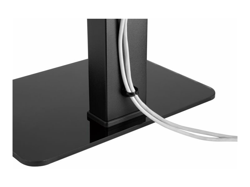 Equip Aufstellung - für LCD-Display  Curved LCD-Display - universal - Kunststoff, stainless steel, Glas - Schwarz - Bildschirmgröße 94-177.8 cm (37"-70")