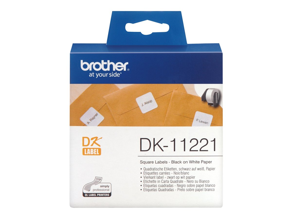 Brother DK-11221 - Schwarz auf Weiß - 23 x 23