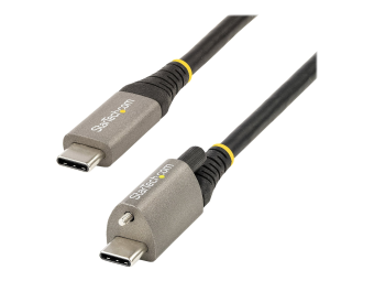 StarTech.com 50cm USB-C Kabel mit Oberseite Schraubensicherung 10Gbits - USB 3.13.2 Gen 2 Typ-C Kabel - 100W (5A)