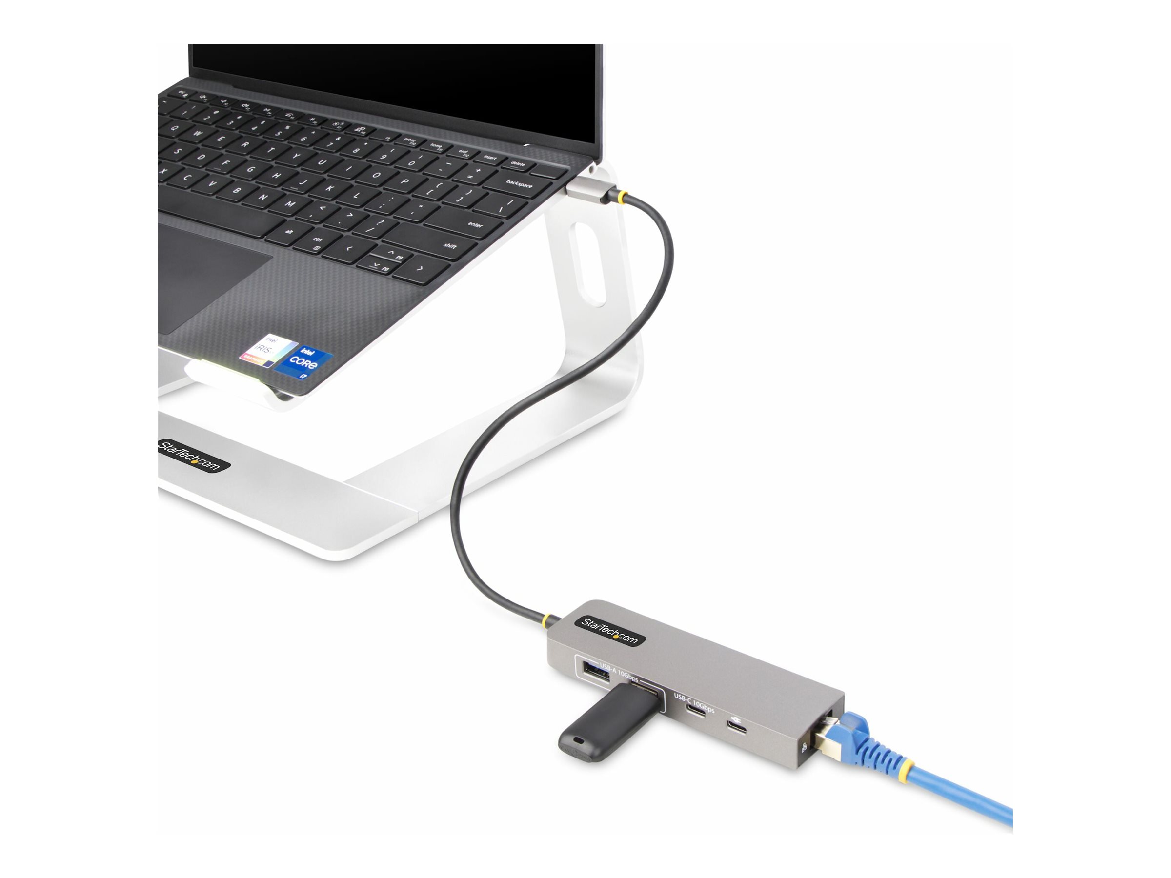StarTech.com 3-Port USB-C Hub, 2.5GbE,100W Power Delivery, USB 3.2 10Gbps