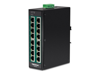 TRENDnet TI-PG160 - Switch - unmanaged - 16 x 101001000 (PoE+)