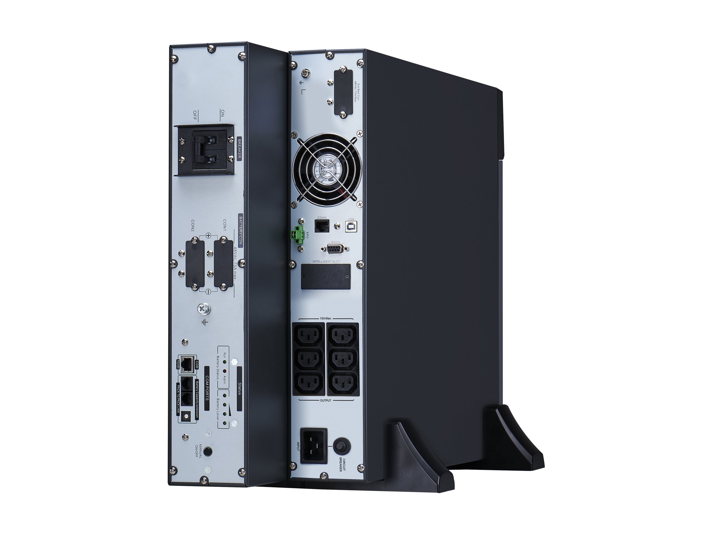 APC Easy UPS On-Line - USV (Rack - einbaufähig) - Wechselstrom 230 V - 1800 Watt - 2000 VA - Lithium-Ionen - RS-232, USB - Ausgangsanschlüsse 6 - 4U - 48.3 cm (19")