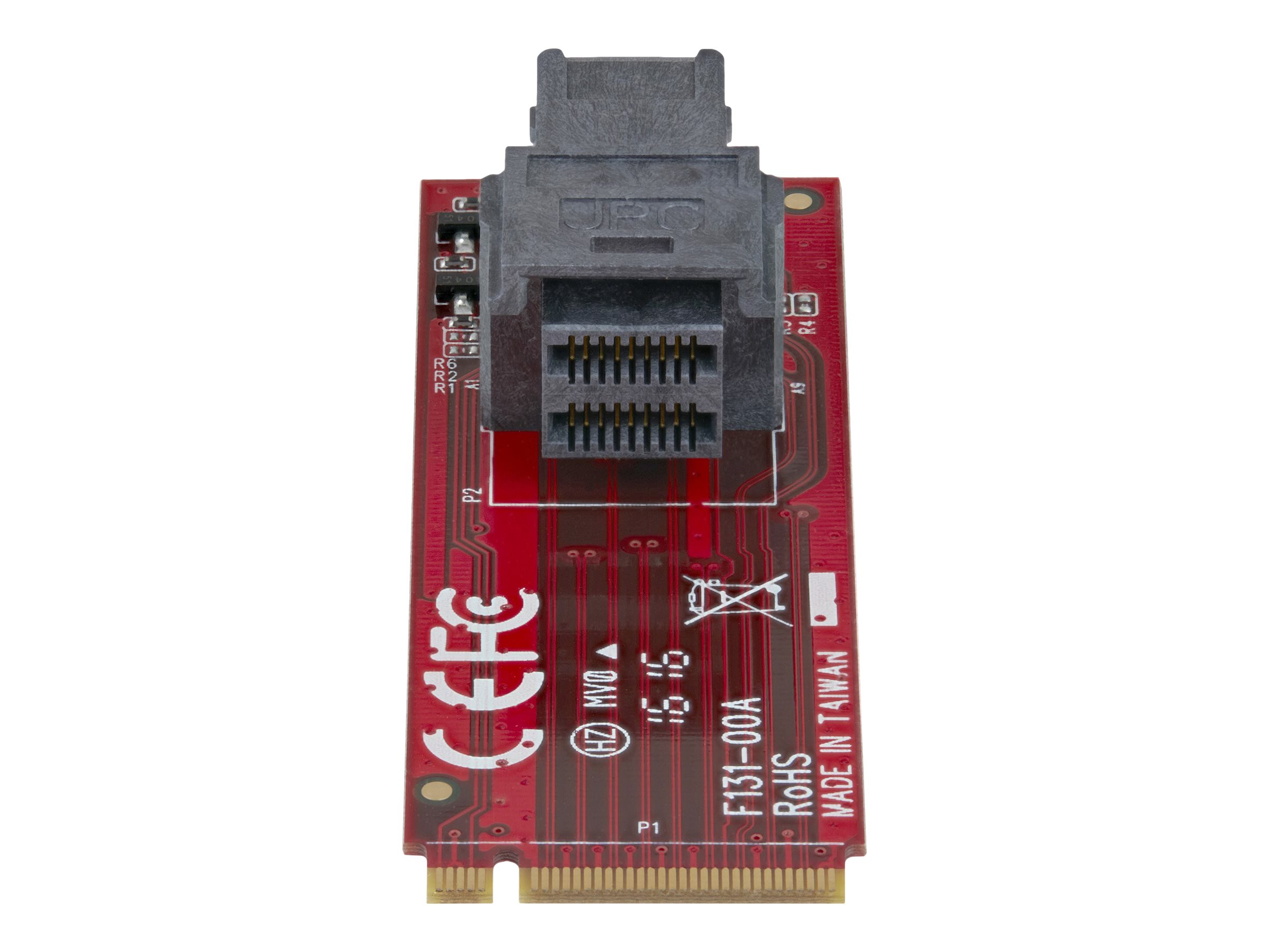 StarTech.com Startech U.2 (SFF-8643) auf M.2 PCI Express 3.0 x4 Adapterkarte für 2,5" U.2 NVMe SSD - Schnittstellenadapter - 2.5" (6.4 cm)