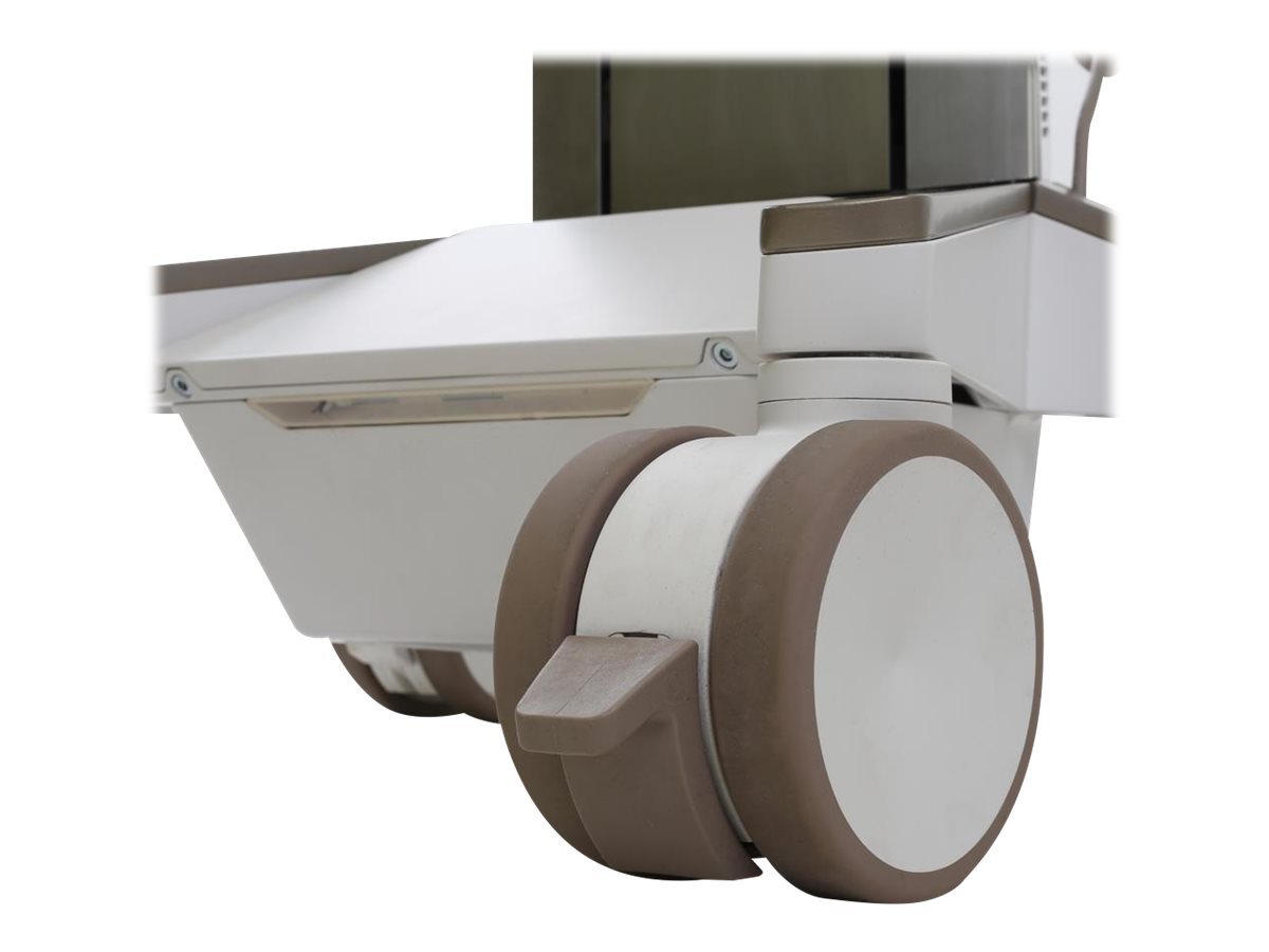 Ergotron CareFit Pro - Wagen - Electric Lift - für LCD-Display  PC-Ausrüstung - medizinisch - weiß, Warm Gray - Bildschirmgröße bis zu 68,6 cm (bis zu 27 Zoll)