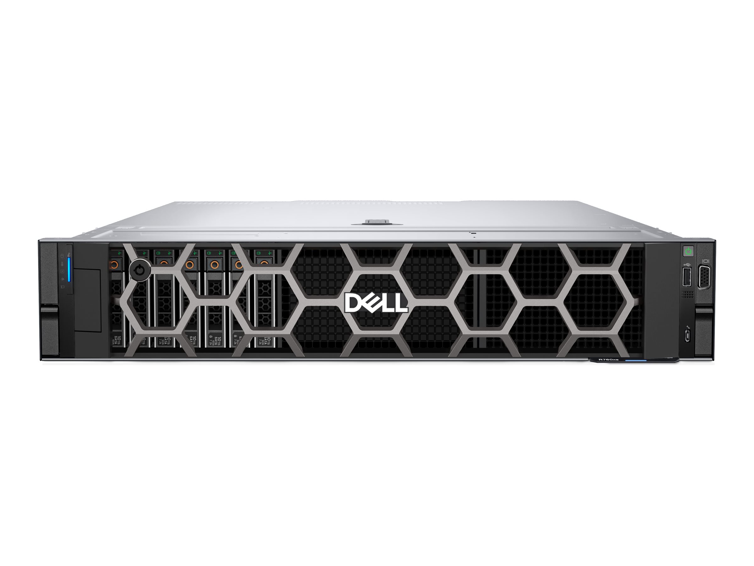 Dell PowerEdge R760xs - Server - Rack-Montage - 2U - zweiweg - 1 x Xeon Silver 4410T  2.7 GHz - RAM 32 GB - SAS - Hot-Swap 8.9 cm (3.5")
