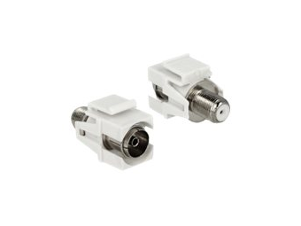 Delock Antennenadapter - IEC-Anschluss weiblich zu F-Stecker weiblich