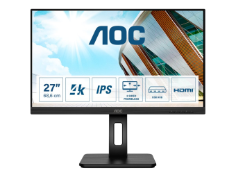 AOC U27P2 - LED-Monitor - 68.4 cm (27) - 3840 x 2160 4K UHD (2160p)