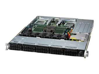 Supermicro UP SuperServer 111C-NR-G1 - Server - Rack-Montage - 1U - 1-Weg - 1 x Xeon Silver 4510  2.4 GHz - RAM 128 GB - SATASAS - Hot-Swap 6.4 cm (2.5)