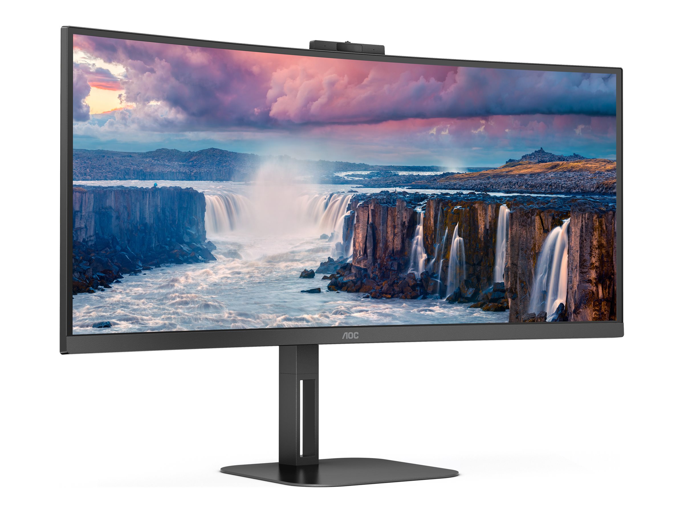 AOC Value-line CU34V5CWBK - V5 series - LED-Monitor - gebogen - 86.4 cm (34")