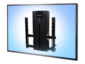 Ergotron Befestigungskit (neigbare Halterung, Montageschablone, Niedrigprofil-Hebemodul, Kabelführungskomponenten) - Konstante Krafttechnologie - für LCD-Display - Gleitschiene, für sehr schwere Last - Schwarz - Bildschirmgröße 116.8-160 cm (46"-63")