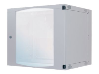 Intellinet Network Cabinet Wall Mount (Double Section Hinged Swing Out) 12U Usable Depth 235mmWidth 465mm Grey Flatpack Max 30kg Swings out for access to back of cabinet when installed on wall 19 Parts for wall install (eg screwsrawl plugs)